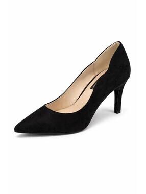 French Connection Black Suede Pointed Toe Pumps Heels Women's US Size 8.5 NWB